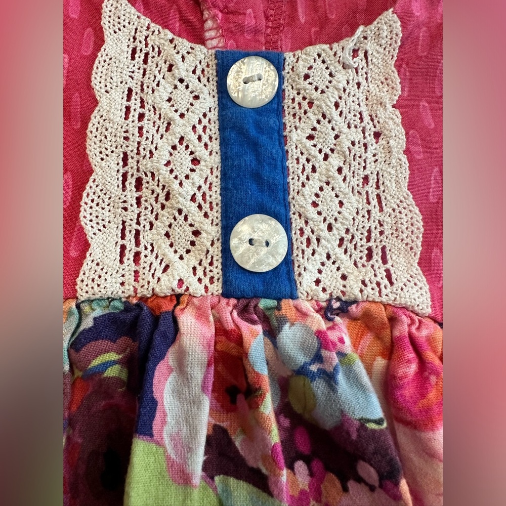 5T Ricrac & Ruffles Floral Dress - Picture 4 of 11